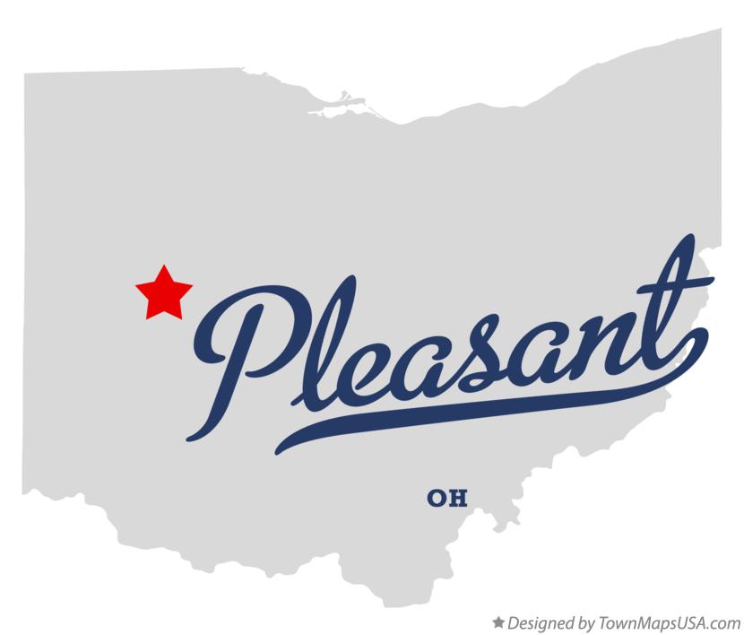 Map of Pleasant Ohio OH