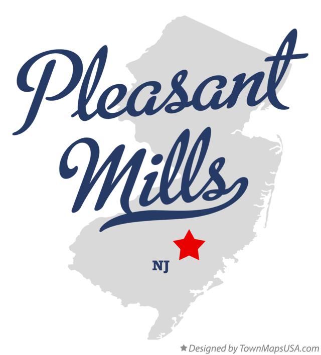 Map of Pleasant Mills New Jersey NJ