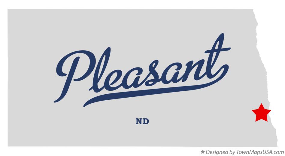 Map of Pleasant North Dakota ND