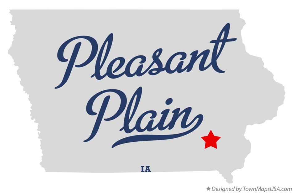 Map of Pleasant Plain Iowa IA