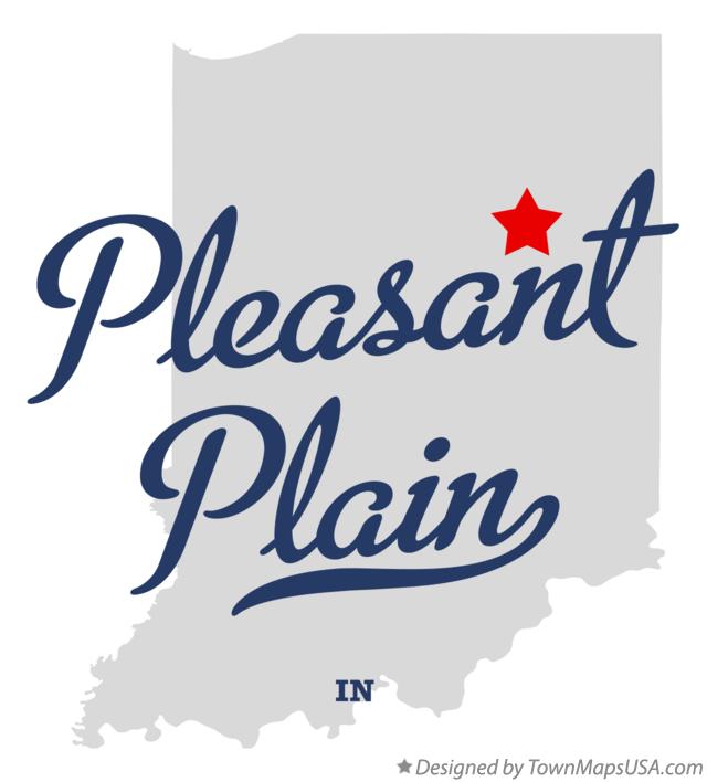 Map of Pleasant Plain Indiana IN