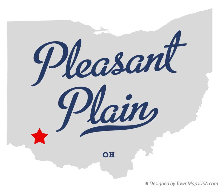 Map of Pleasant Plain Ohio OH