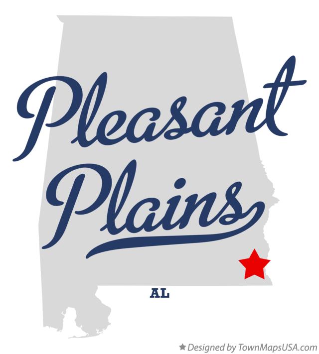Map of Pleasant Plains Alabama AL