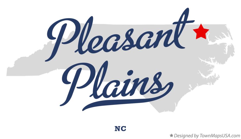 Map of Pleasant Plains North Carolina NC