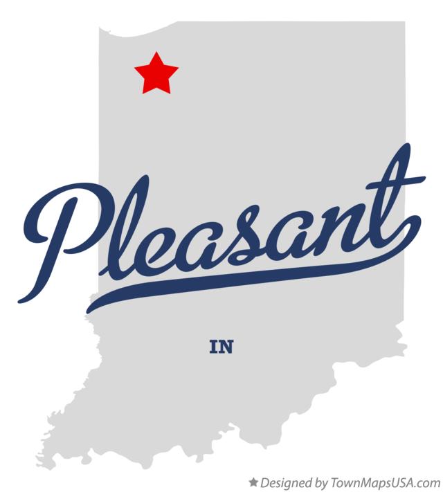 Map of Pleasant Indiana IN