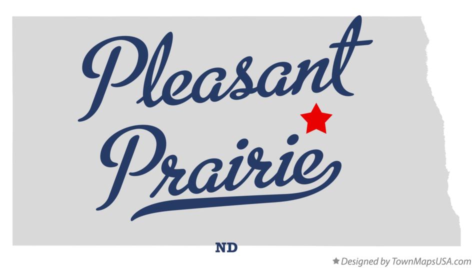 Map of Pleasant Prairie North Dakota ND