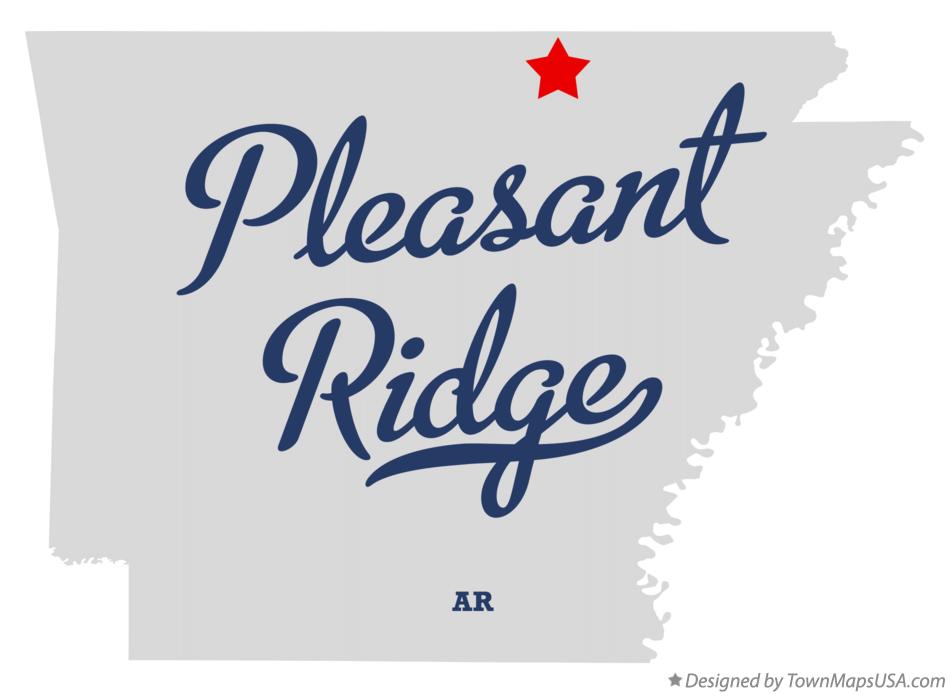 Map of Pleasant Ridge Arkansas AR