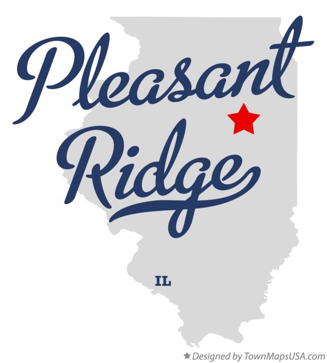 Map of Pleasant Ridge Illinois IL