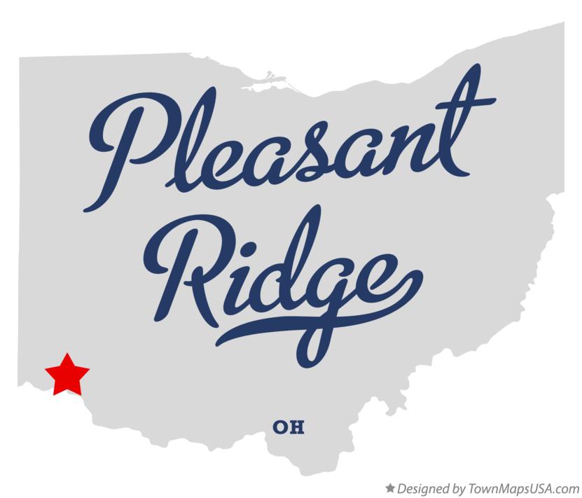 Map of Pleasant Ridge Ohio OH