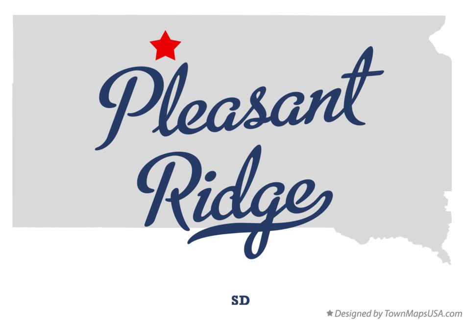 Map of Pleasant Ridge South Dakota SD