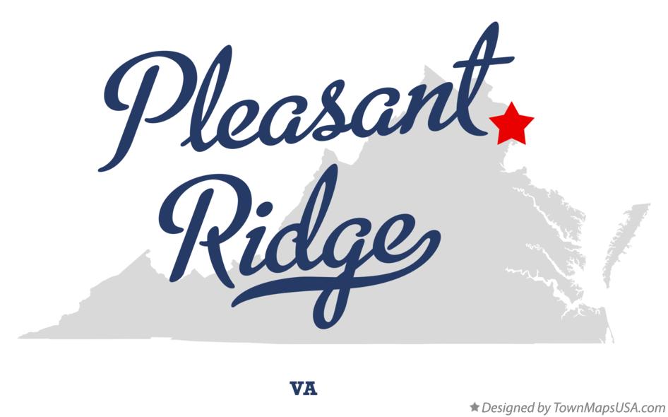 Map of Pleasant Ridge Virginia VA