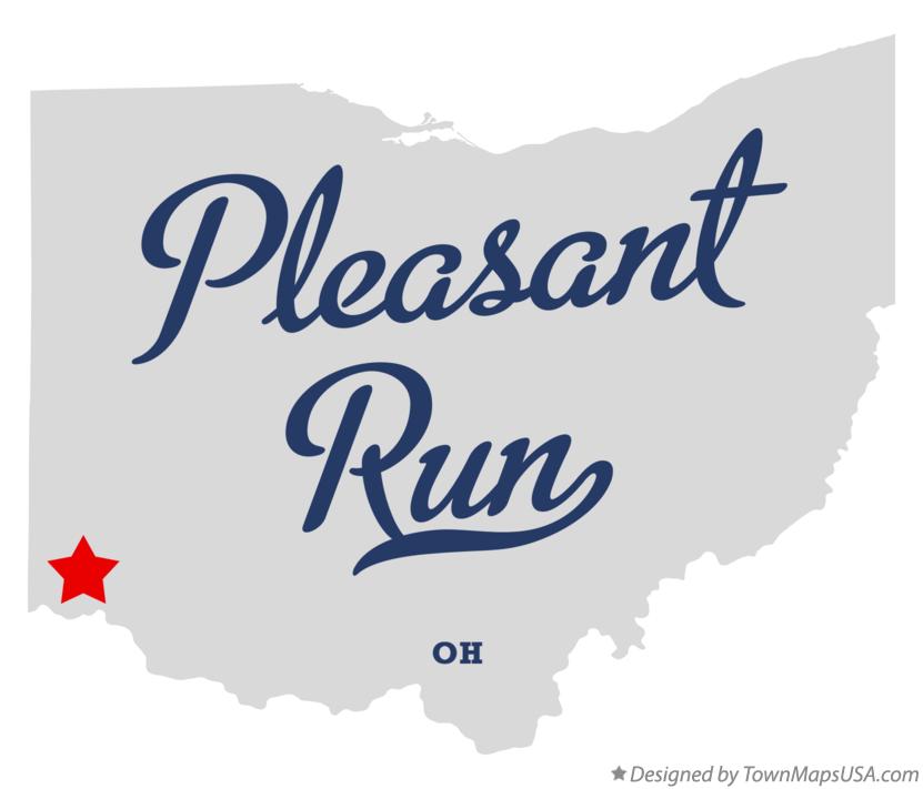 Map of Pleasant Run Ohio OH
