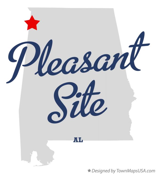 Map of Pleasant Site Alabama AL