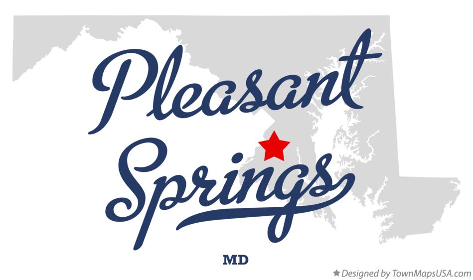 Map of Pleasant Springs Maryland MD