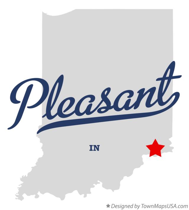Map of Pleasant Indiana IN