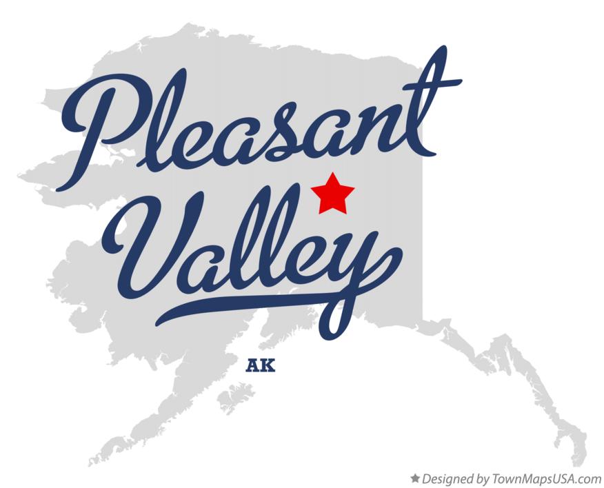 Map of Pleasant Valley Alaska AK