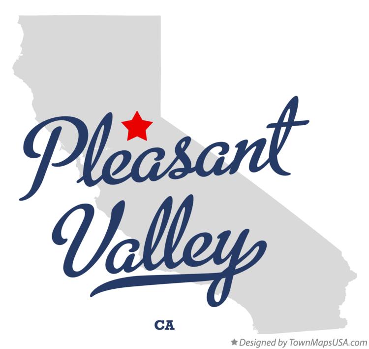 Map of Pleasant Valley California CA