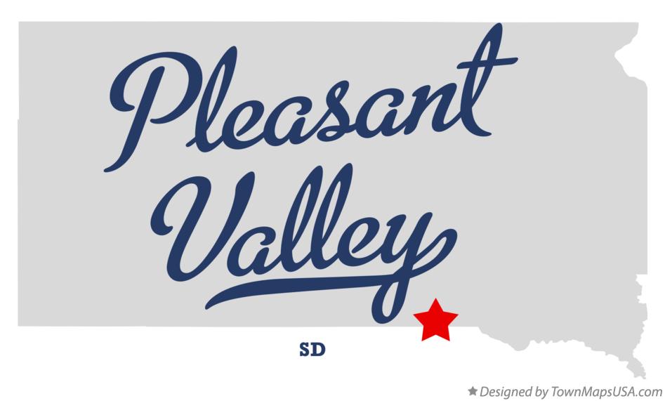 Map of Pleasant Valley South Dakota SD