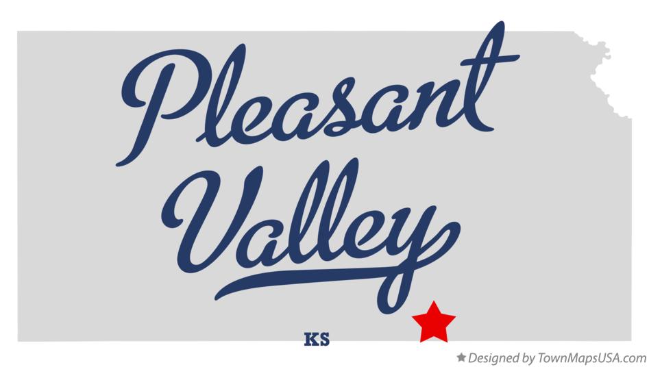 Map of Pleasant Valley Kansas KS