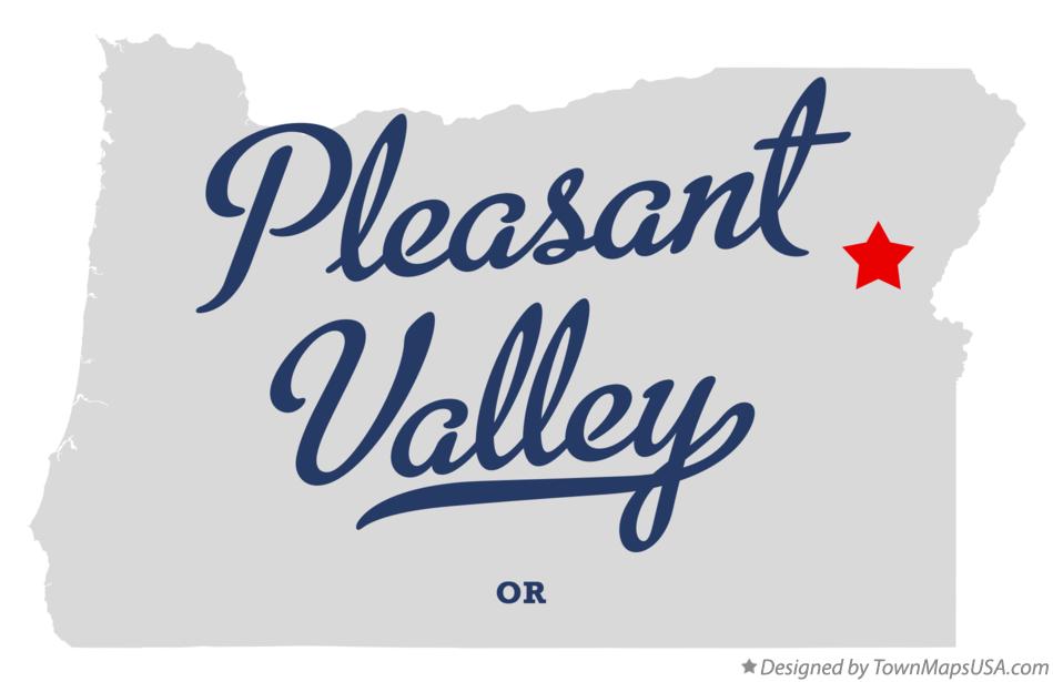 Map of Pleasant Valley Oregon OR