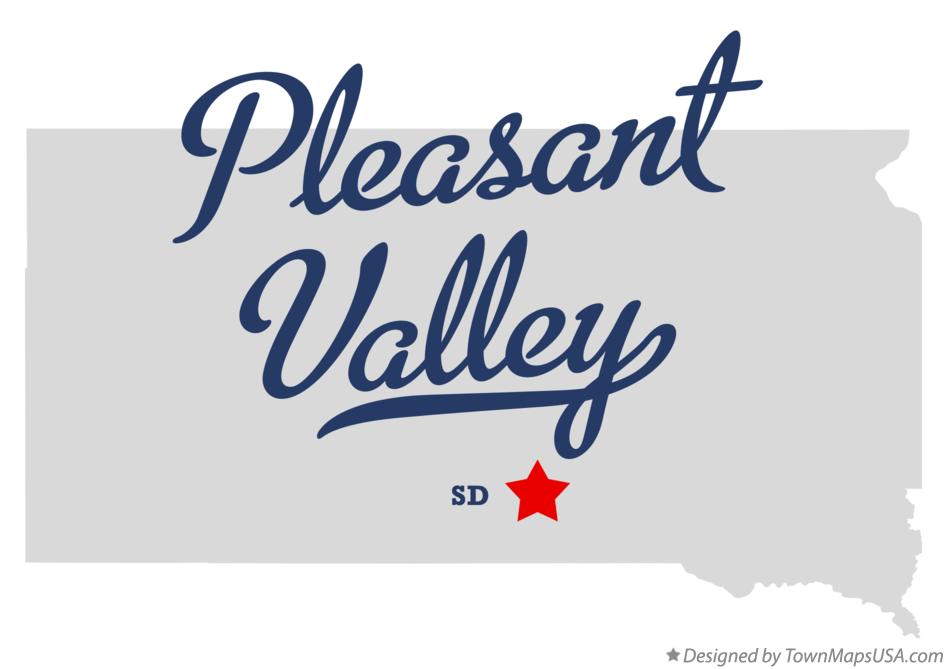 Map of Pleasant Valley South Dakota SD