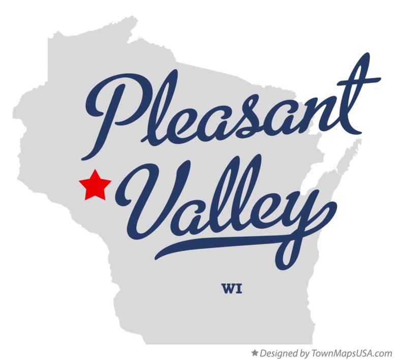 Map of Pleasant Valley Wisconsin WI