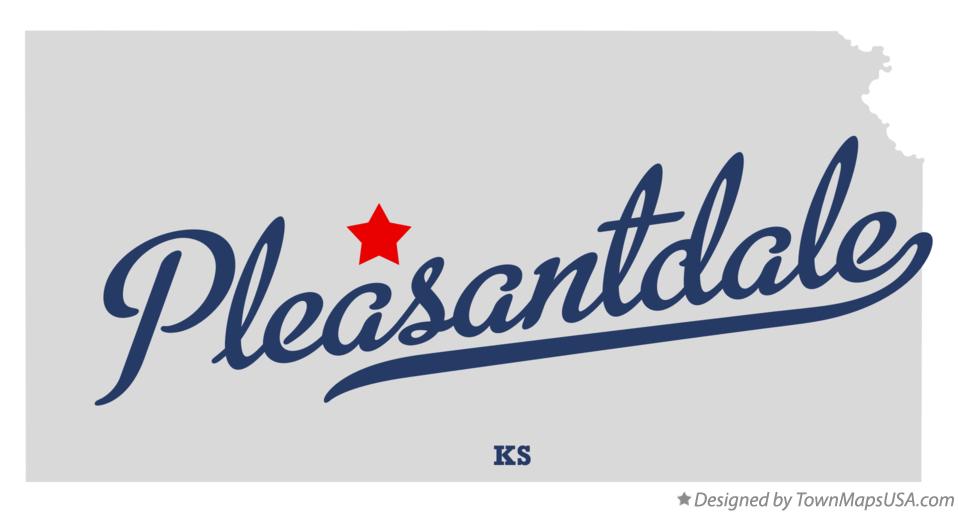 Map of Pleasantdale Kansas KS