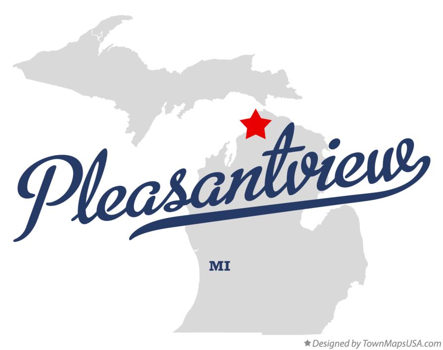 Map of Pleasantview Michigan MI