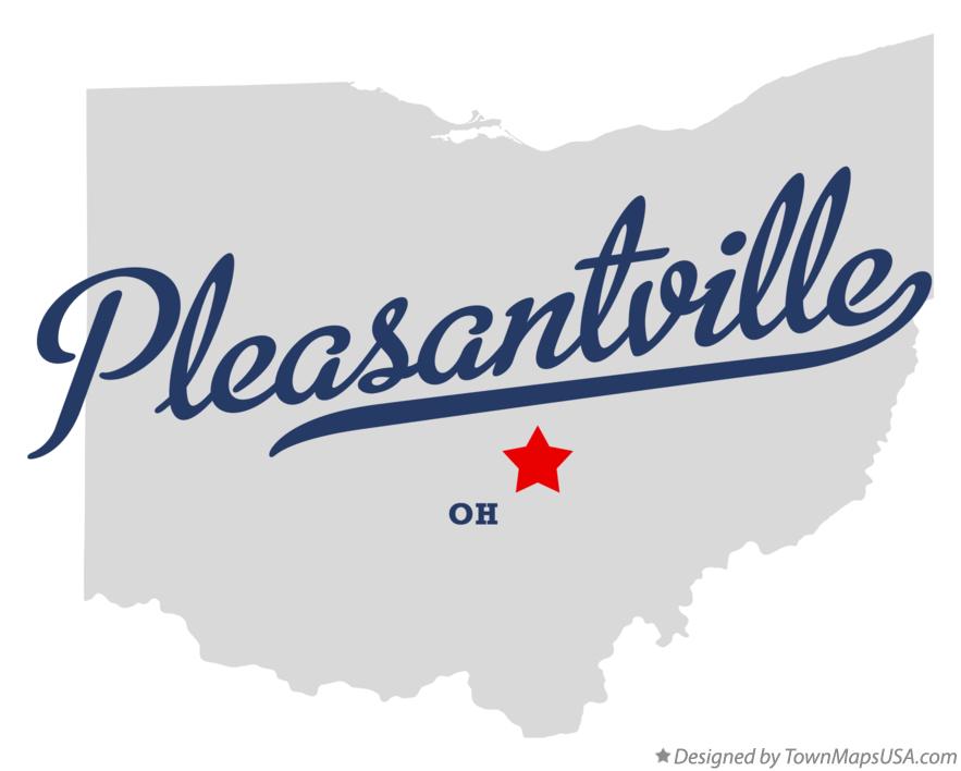 Map of Pleasantville Ohio OH