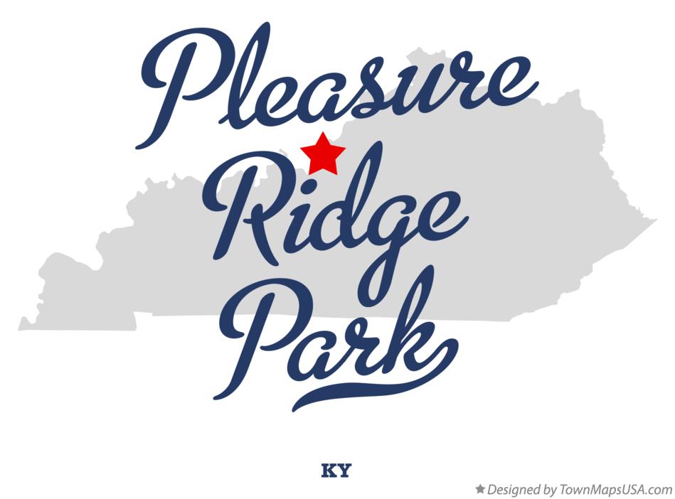 Map of Pleasure Ridge Park Kentucky KY