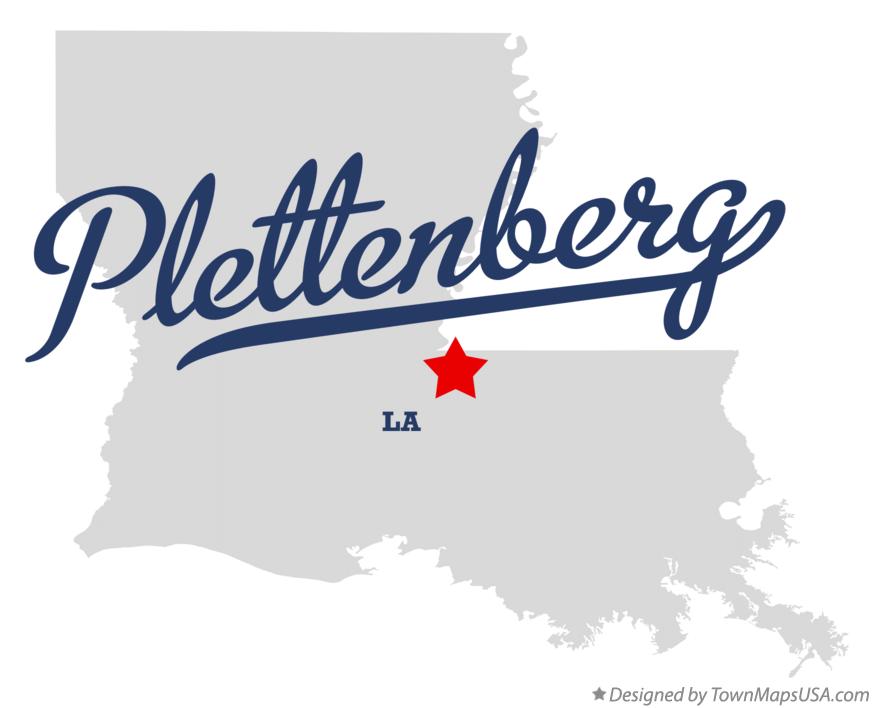 Map of Plettenberg Louisiana LA