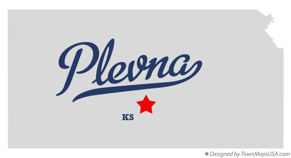 Map of Plevna Kansas KS
