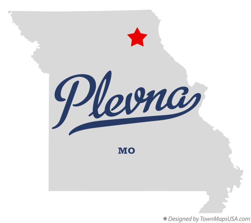Map of Plevna Missouri MO