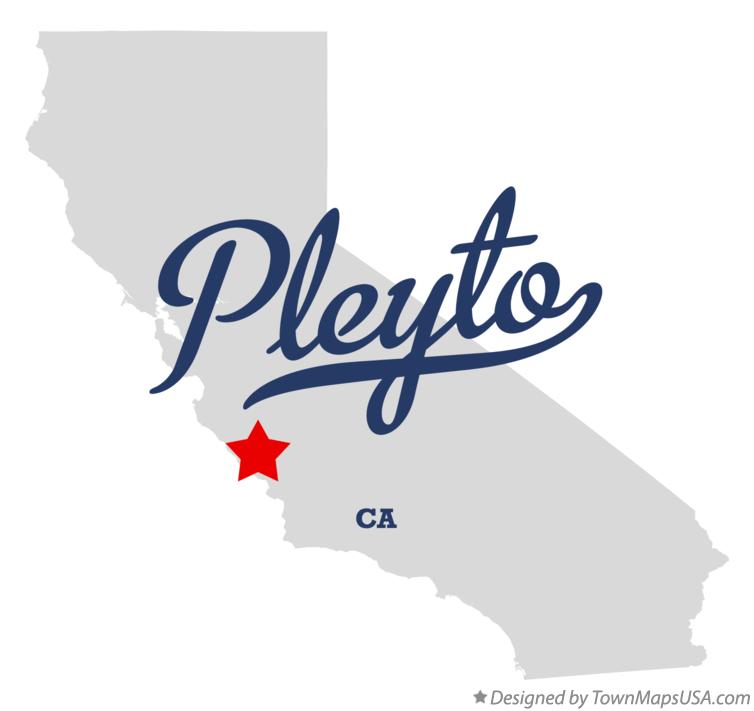 Map of Pleyto California CA