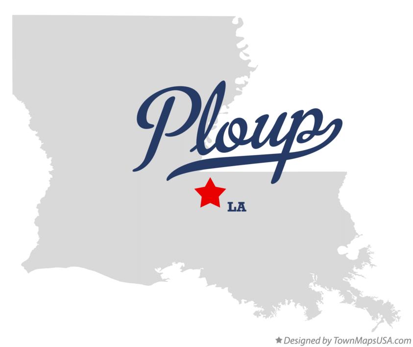 Map of Ploup Louisiana LA