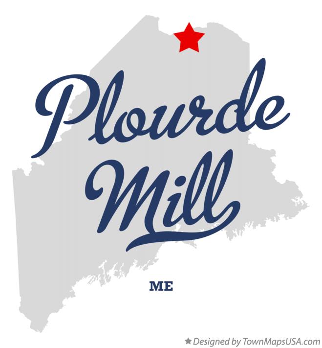 Map of Plourde Mill Maine ME