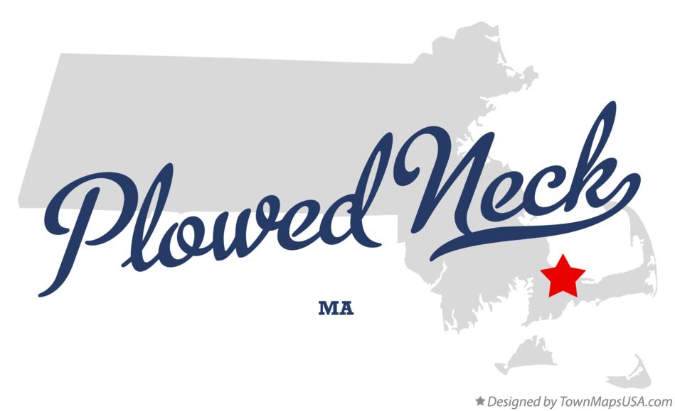 Map of Plowed Neck Massachusetts MA