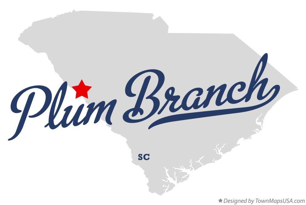 Map of Plum Branch South Carolina SC