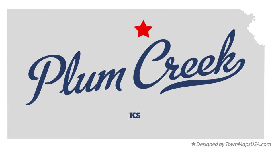 Map of Plum Creek Kansas KS