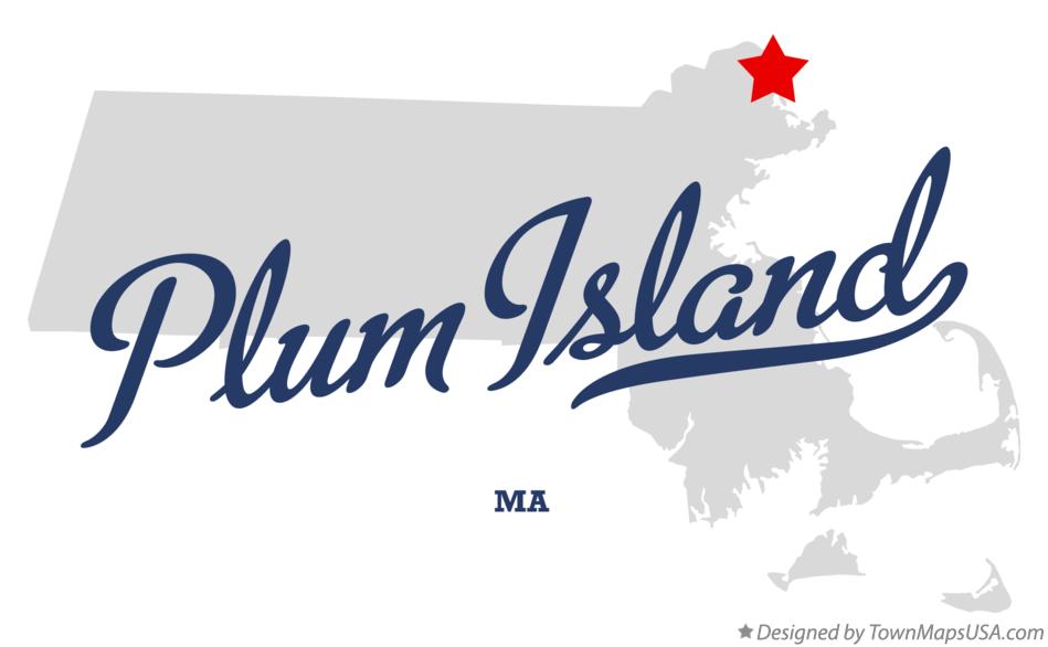 Map of Plum Island Massachusetts MA