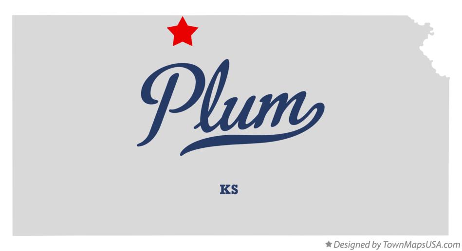 Map of Plum Kansas KS