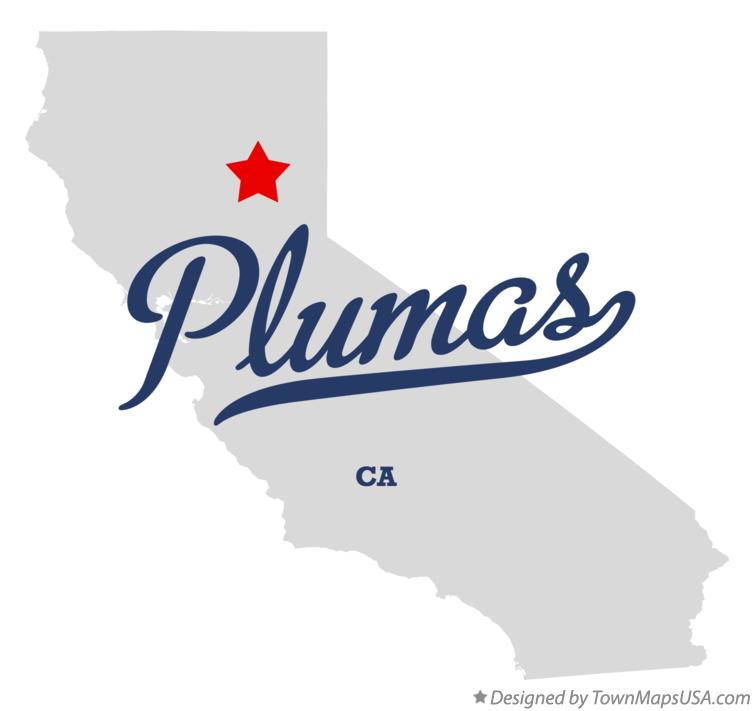 Map of Plumas California CA