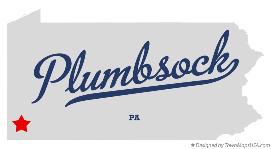 Map of Plumbsock Pennsylvania PA