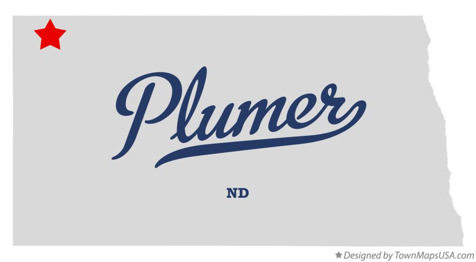 Map of Plumer North Dakota ND
