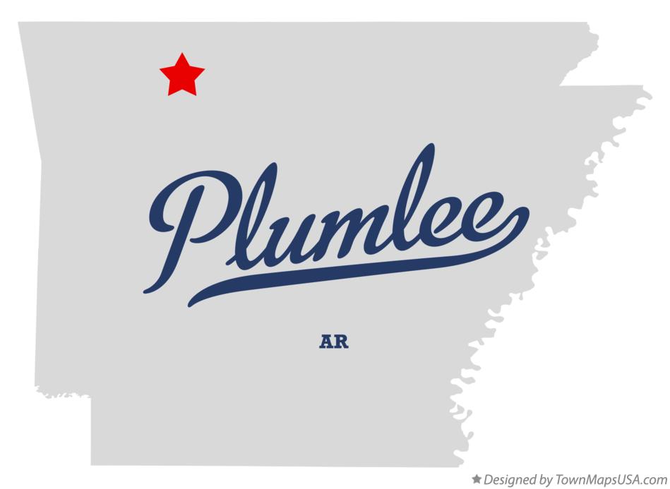 Map of Plumlee Arkansas AR
