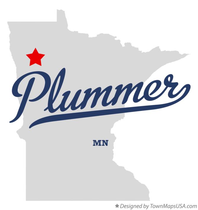 Map of Plummer Minnesota MN