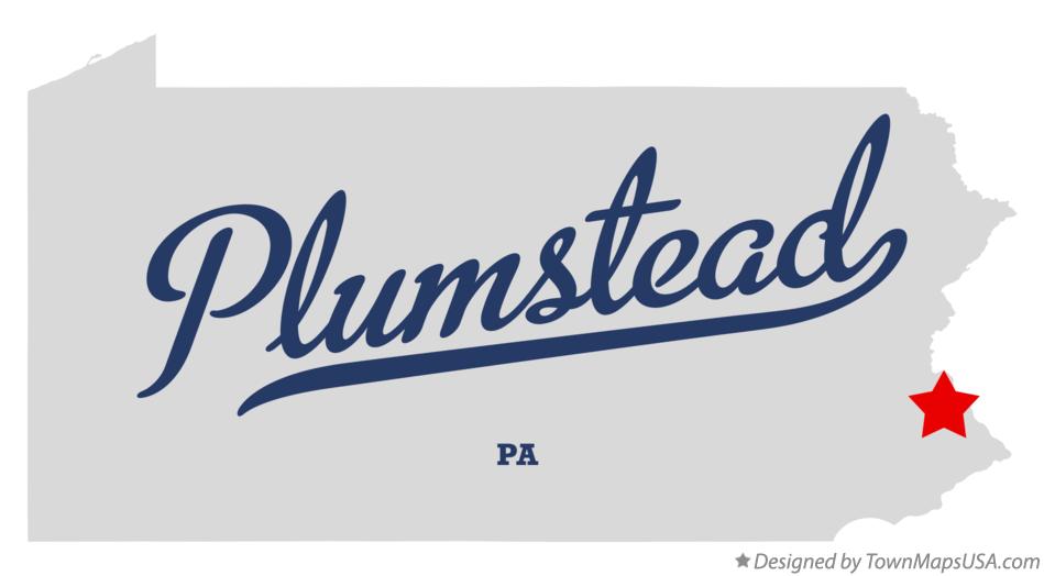 Map of Plumstead Pennsylvania PA