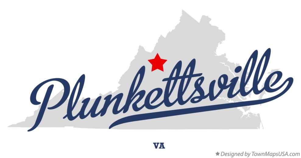 Map of Plunkettsville Virginia VA
