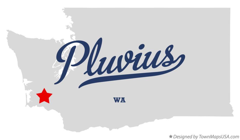 Map of Pluvius Washington WA