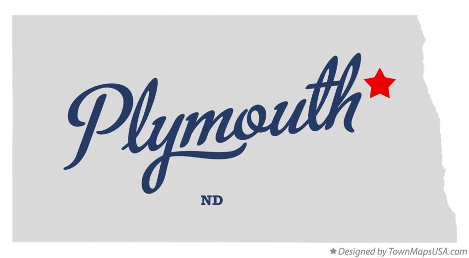 Map of Plymouth North Dakota ND